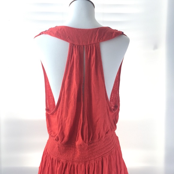 Free people orange sleeves top. NWT - Picture 2 of 8